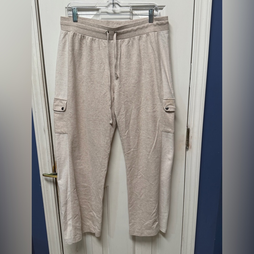 Star Style Cargo Jogger pull on light weight mid rise leisure pants size L